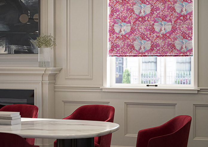 Faded Glamour, Fairground Pink - Twist&Fit Roman Blind - Image 5
